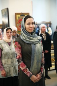 Божественная литургия в храме в честь Рождества Христова г.Саратова