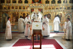 Божественная литургия в Свято-Алексиевском женском монастыре г.Саратова