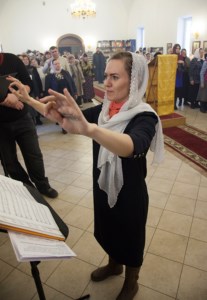Божественная литургия в храме во имя святителя Николая Японского г. Саратова