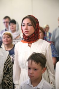 Божественная литургия в храме во имя святителя Тихона, епископа Воронежского, Задонского чудотворца, г. Саратова