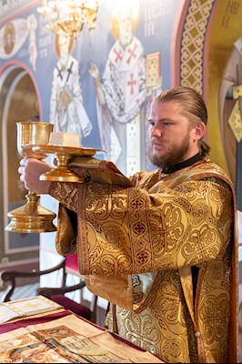 Божественная литургия в Свято-Троицком кафедральном соборе г. Саратова