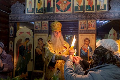 Великое освящение храма Казанской иконы Божией Матери г. Вольска и Божественная литургия в новоосвященном храме
