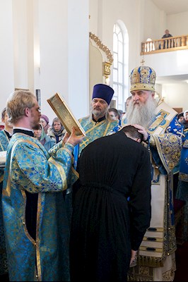 Божественная литургия в храме в честь Казанской иконы Божией Матери г. Саратова