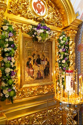 Всенощное бдение в Свято-Троицком кафедральном соборе г.Саратова