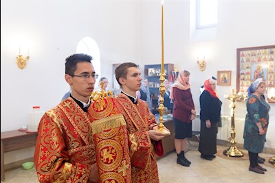 Божественная литургия в храме Воскресения Христова г. Саратова