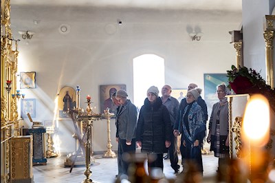 Литургия Преждеосвященных Даров в храме в честь Покрова Пресвятой Богородицы г. Покровска (Энгельса)
