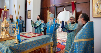 Божественная литургия в Свято-Алексиевском женском монастыре г. Саратова