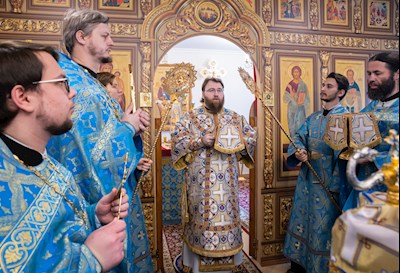 Митрополит Игнатий совершил Божественную литургию в храме в честь иконы Божией Матери «Скоропослушница» г. Шиханы Вольского района