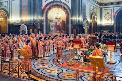 Митрополит Игнатий принял участие в Божественной литургии и торжествах в день тезоименитства Святейшего Патриарха Кирилла