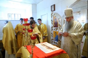 Чин Великого освящения и Божественная литургия в храме святого пророка Илии в селе Липовка Базарно-Карабулакского района