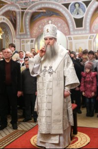 Митрополит Лонгин совершил Рождественское ночное богослужение