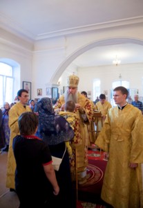 Всенощное бдение в храме в честь Рождества Христова г. Вольска