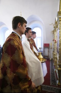 Божественная литургия в Спасо-Преображенском мужском монастыре г.Саратова