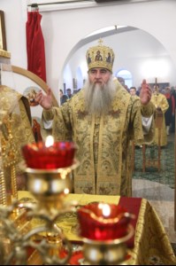 Божественная литургия в храме в честь Благовещения Пресвятой Богородицы г.Саратова