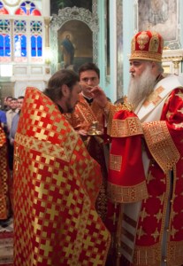 Всенощное бдение в храме в честь Сошествия Святого Духа г.Саратова