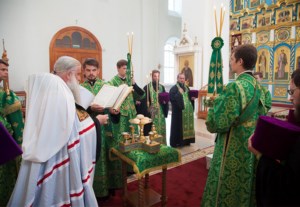 Всенощное бдение в Свято-Сергиевском женском монастыре с. Алексеевка Базарно-Карабулакского района