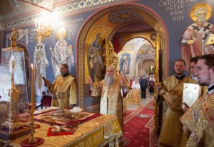 Божественная литургия в Свято-Троицком кафедральном соборе г.Саратова