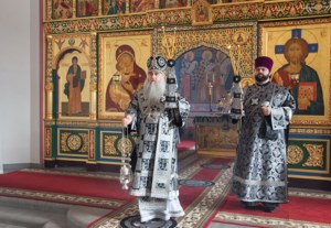 Литургия Преждеосвященных Даров в Свято-Никольском мужском монастыре г.Саратова