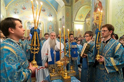 Всенощное бдение в Покровском храме г. Саратова