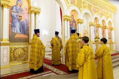 Всенощное бдение в храме святителя Спиридона Тримифунтского г. Саратова