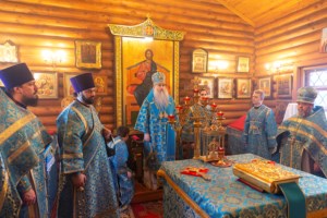 Божественная литургия в храме в честь Сретения Господня г.Саратова