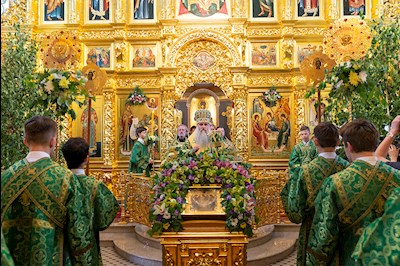 Всенощное бдение в Свято-Троицком кафедральном соборе г.Саратова