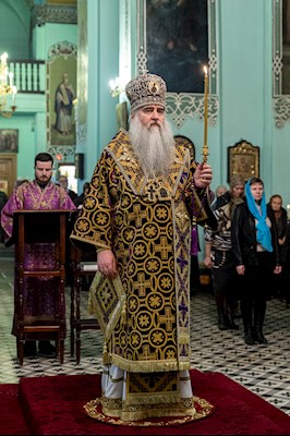 Всенощное бдение в храме в честь Сошествия Святого Духа г. Саратова