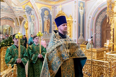 Всенощное бдение в Свято-Троицком кафедральном соборе г. Саратова
