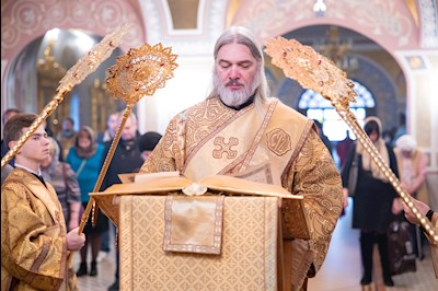 Митрополит Игнатий совершил Божественную литургию в Свято-Троицком кафедральном соборе г. Саратова