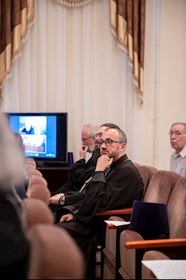 Митрополит Игнатий посетил защиту выпускных работ в СПДС