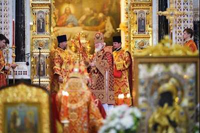 Митрополит Игнатий принял участие в Божественной литургии и торжествах в день тезоименитства Святейшего Патриарха Кирилла