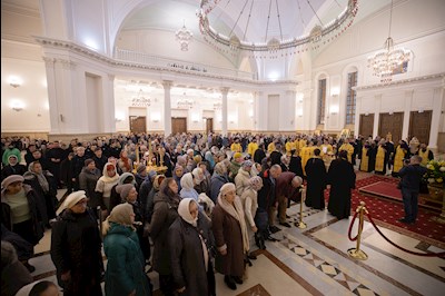 Всенощное бдение в Спасском кафедральном соборе г. Пензы