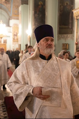 Митрополит Игнатий совершил всенощное бдение в Духосошественском соборе г. Саратова
