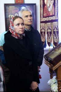 Божественная литургия в храме во имя преподобного Сергия Радонежского поселок Юбилейный г.Саратова