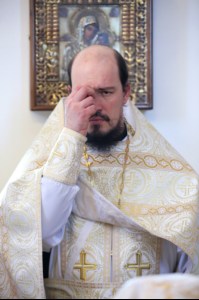 Божественная литургия в храме во имя святого великомученика Георгия Победоносца города Саратова