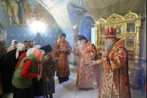 Всенощное бдение в Свято-Троицком кафедральном соборе г.Саратова