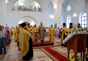 Всенощное бдение в храме в честь Рождества Христова г. Саратова