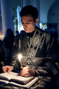 Великое повечерие с чтением канона преподобного Андрея Критского в Свято-Троицком кафедральном соборе г. Вольска