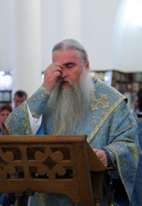 Всенощное бдение с чином Погребения Божией Матери в Свято-Троицком кафедральном соборе г. Вольска