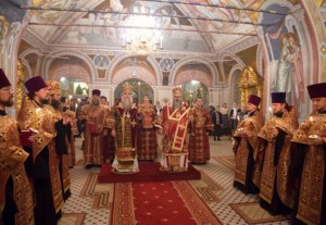 Всенощное бдение в Свято-Троицком кафедральном соборе г.Саратова
