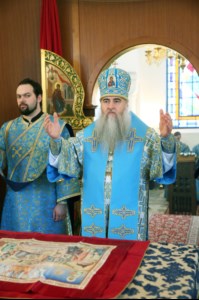 Божественная литургия на Архиерейском подворье – храме в честь иконы Божией Матери «Утоли моя печали» г.Саратова