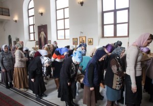 Литургия Преждеосвященных Даров в Свято-Никольском мужском монастыре г.Саратова