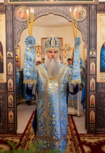 Божественная литургия в храме в честь Владимирской иконы Божией Матери с. Багаевка Саратовского района