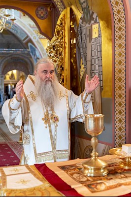 Божественная литургия в Свято-Троицком кафедральном соборе г. Саратова
