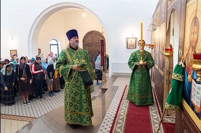 Божественная литургия в храме преподобного Сергия Радонежского г. Саратова
