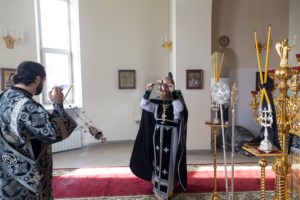 Литургия Преждеосвященных Даров в Свято-Троицком кафедральном соборе г. Вольска