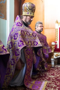 Литургия Преждеосвященных Даров в храме в честь Сошествия Святого Духа г. Саратова