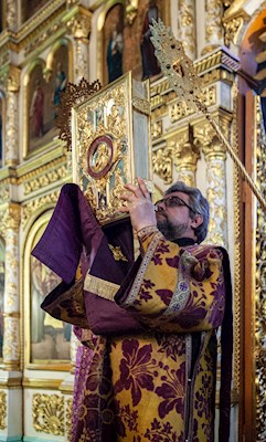 Всенощное бдение в храме в честь Сошествия Святого Духа г. Саратова