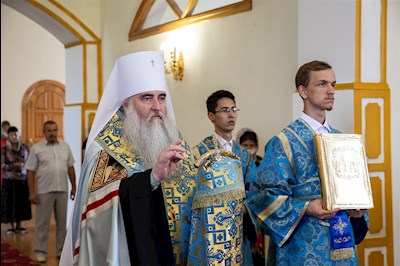 Всенощное бдение в храме в честь Казанской иконы Божией Матери р.п. Татищево