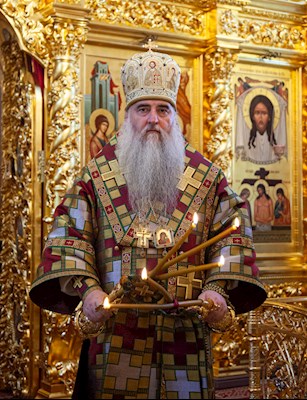 Всенощное бдение в Свято-Троицком кафедральном соборе г. Саратова